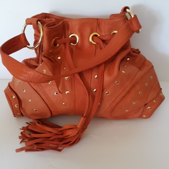 BULGA Handbags - BULGA 😁50 % OFF LEATHER CORAL SHOULDER BAG